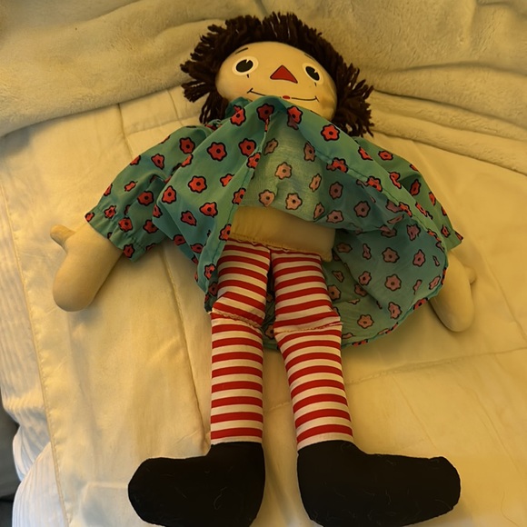 Dakin Johnny Gruelle Raggedy Ann & the lucky penny rag doll, brown hair, rare - Picture 3 of 13